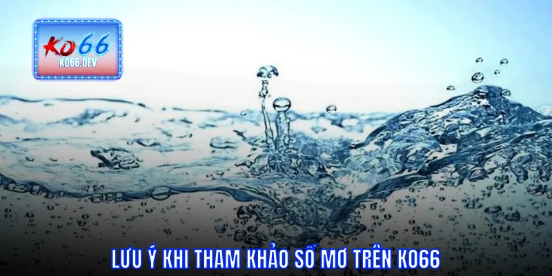 Lưu ý khi tham khảo số mơ trên KO66